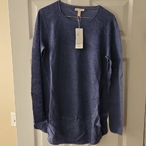 Eileen Fiaher Organic Linen Knit Long Sleeve Sweater